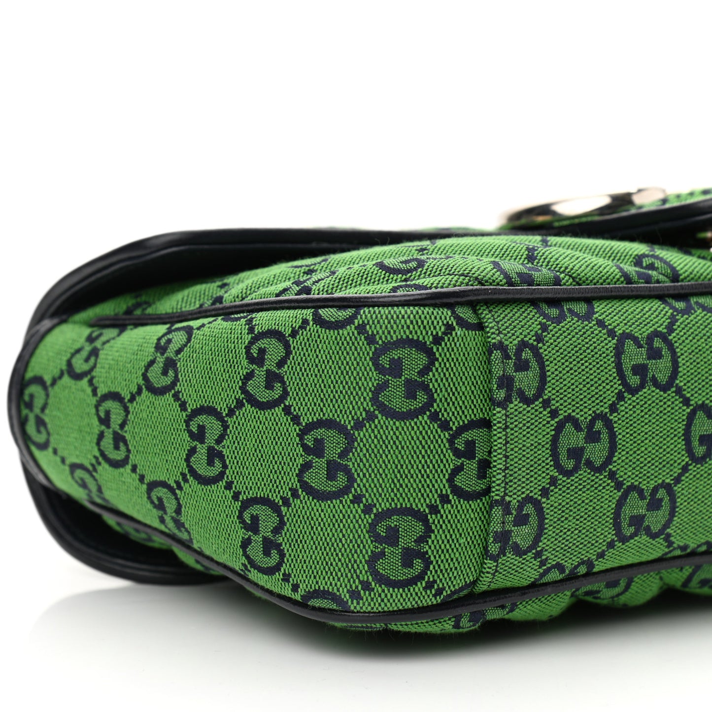 Monogram Multicolor Matelasse Diagonal Small GG Marmont Shoulder Bag Green Blue