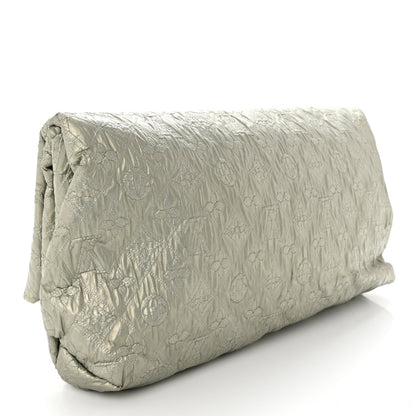 Louis Vuitton Jacquard Quilted Monogram Limelight Clutch GM Perle 3 of 8
