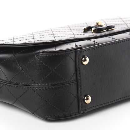 Chanel Calfskin Stitched CC Case Flap Bag Black 8 of 9
