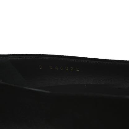 Chanel Velvet Strass CC Bow Mary Jane Flats 35.5 Black 8 of 9