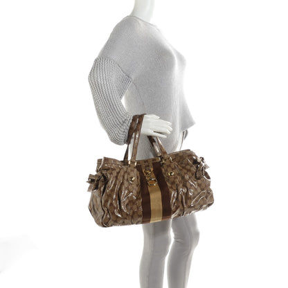 Gucci Crystal Monogram Medium Web Tote 4 of 11
