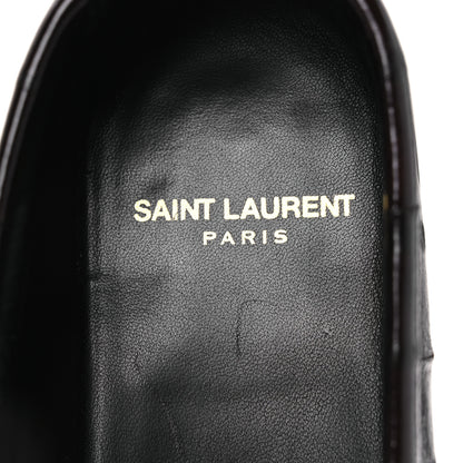 Saint Laurent Supple Eel Le 15 Loafer Penny Slippers 39 Burnt Brown 9 of 10
