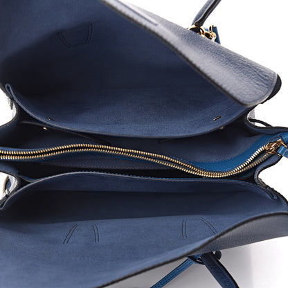 MCM Grained Calfskin Medium Milla Tote Navy 5 of 9