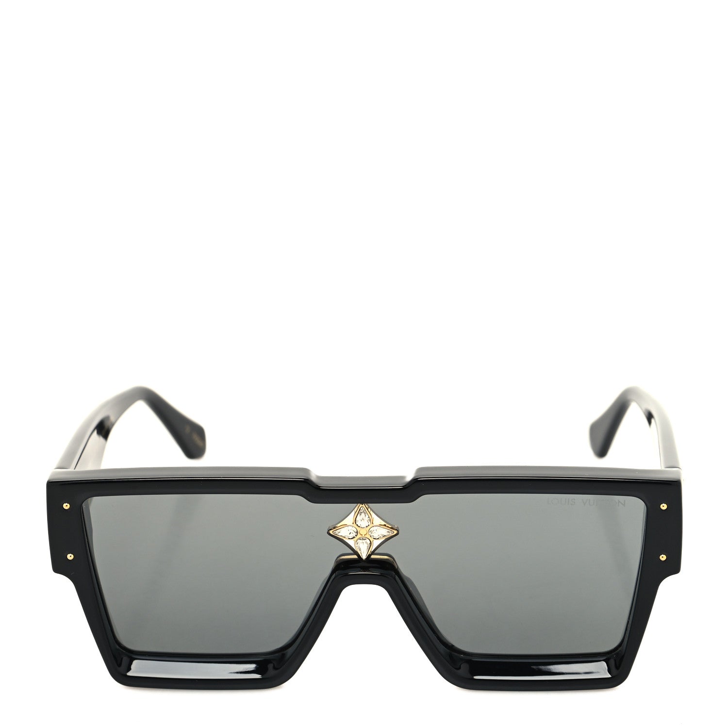 Louis Vuitton Acetate Swarovski Crystal Cyclone Sunglasses Z1578W Black 2 of 8