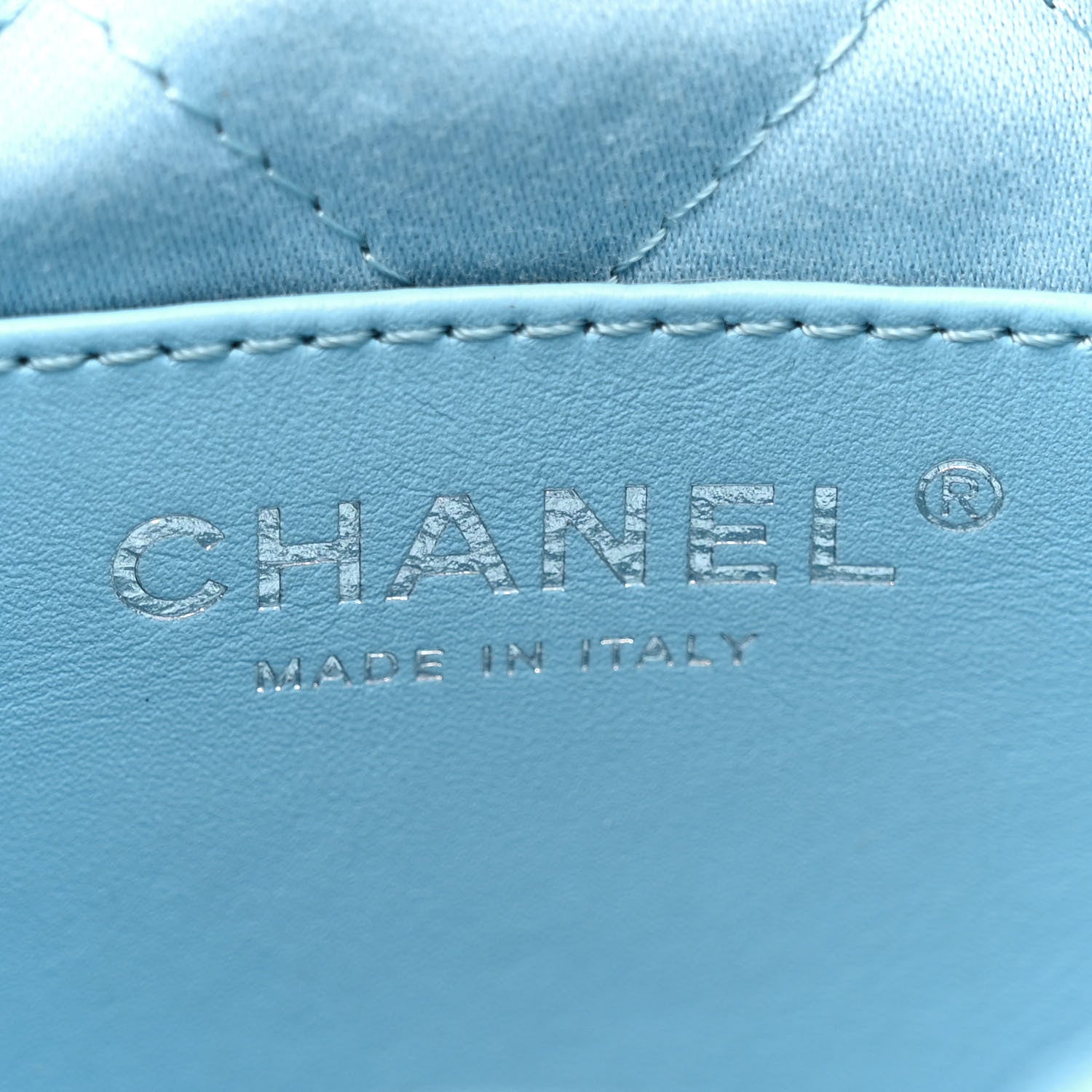 Chanel Shiny Calfskin Quilted Mini Chanel 22 Light Blue 6 of 11