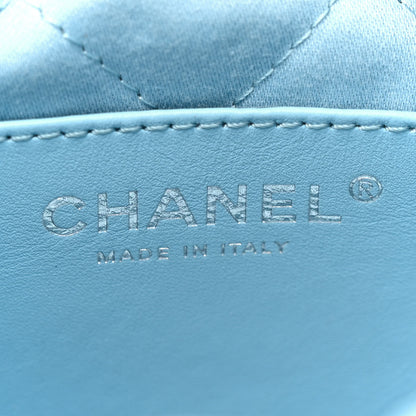 Chanel Shiny Calfskin Quilted Mini Chanel 22 Light Blue 6 of 11