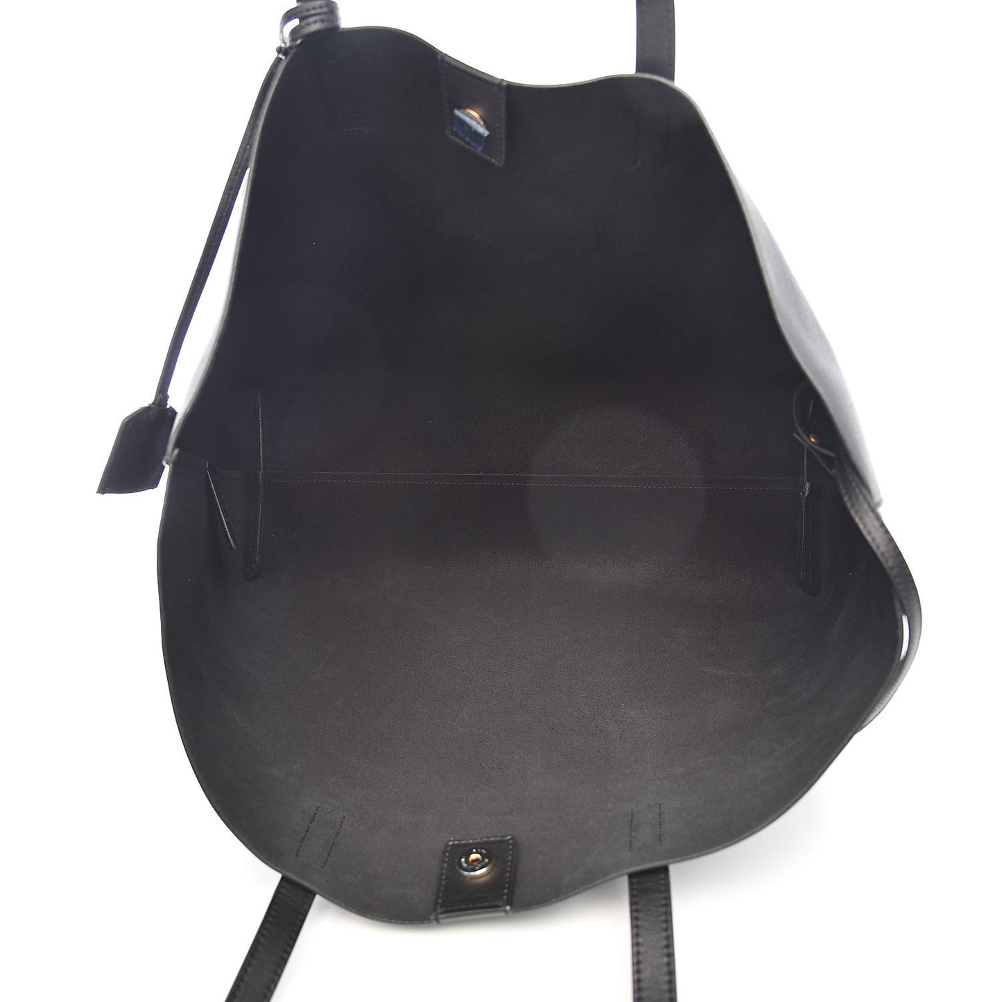 Calfskin Large Shopping Tote Black
