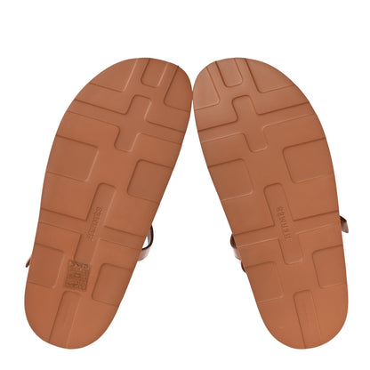 Hermes Calfskin Womens Enid Sandals 38 Naturel 5 of 13