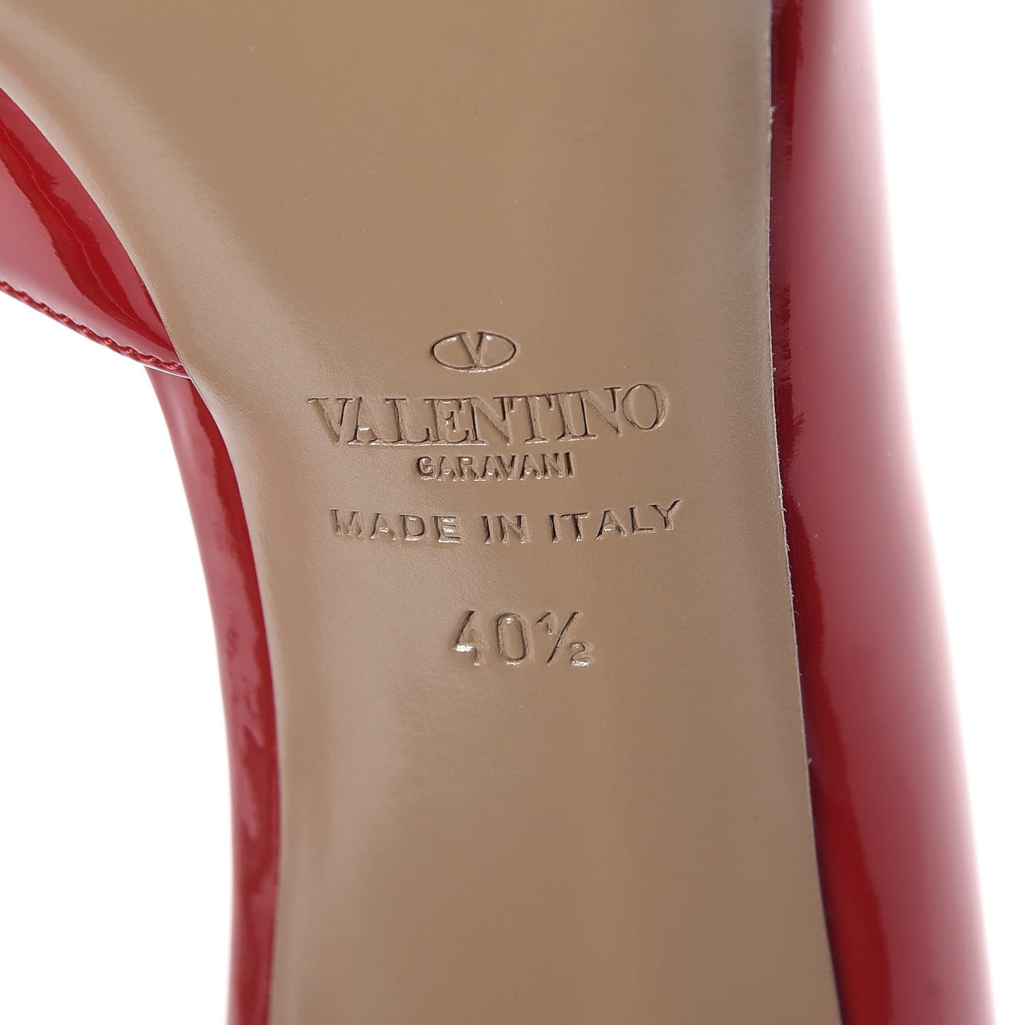 Patent Couture Bow Peep Toe d'Orsay 15/110mm Pumps 40.5 Rosso Valentino