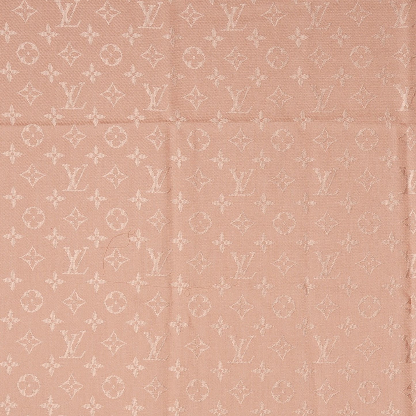 Silk Wool Monogram Shawl Rose