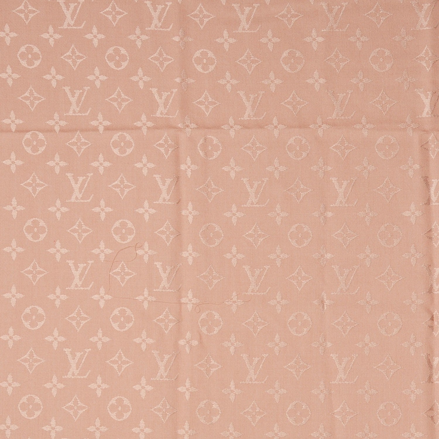 Louis Vuitton Silk Wool Monogram Shawl Rose 1 of 5
