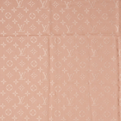 Louis Vuitton Silk Wool Monogram Shawl Rose 1 of 5