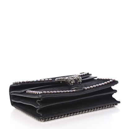 Gucci Suede Crystal Small Dionysus Shoulder Bag Black 4 of 9