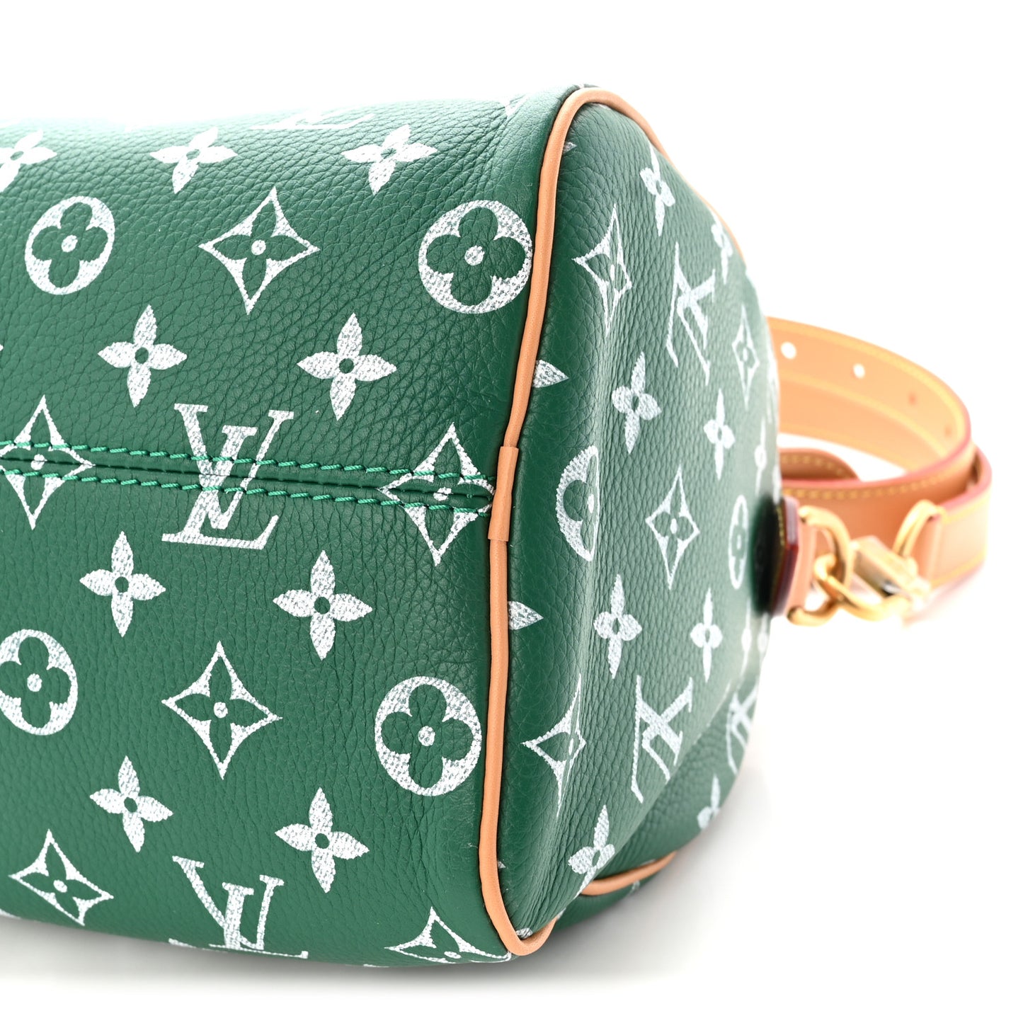 Calfskin Monogram Speedy P9 Bandouliere 25 Green