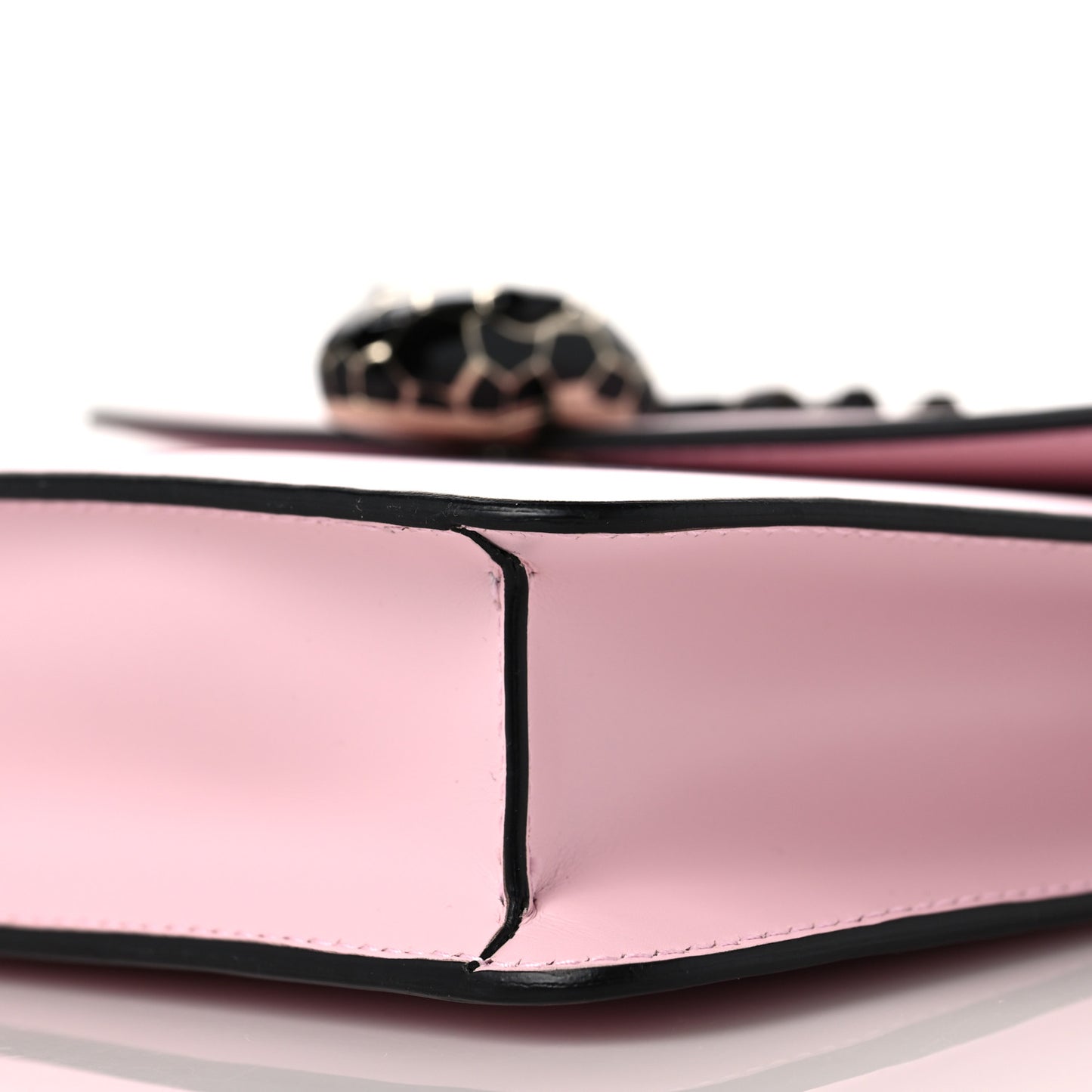 Calfskin Studded Serpenti Forever Crossbody Bag Pink
