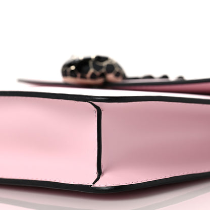 Bulgari Calfskin Studded Serpenti Forever Crossbody Bag Pink 7 of 9