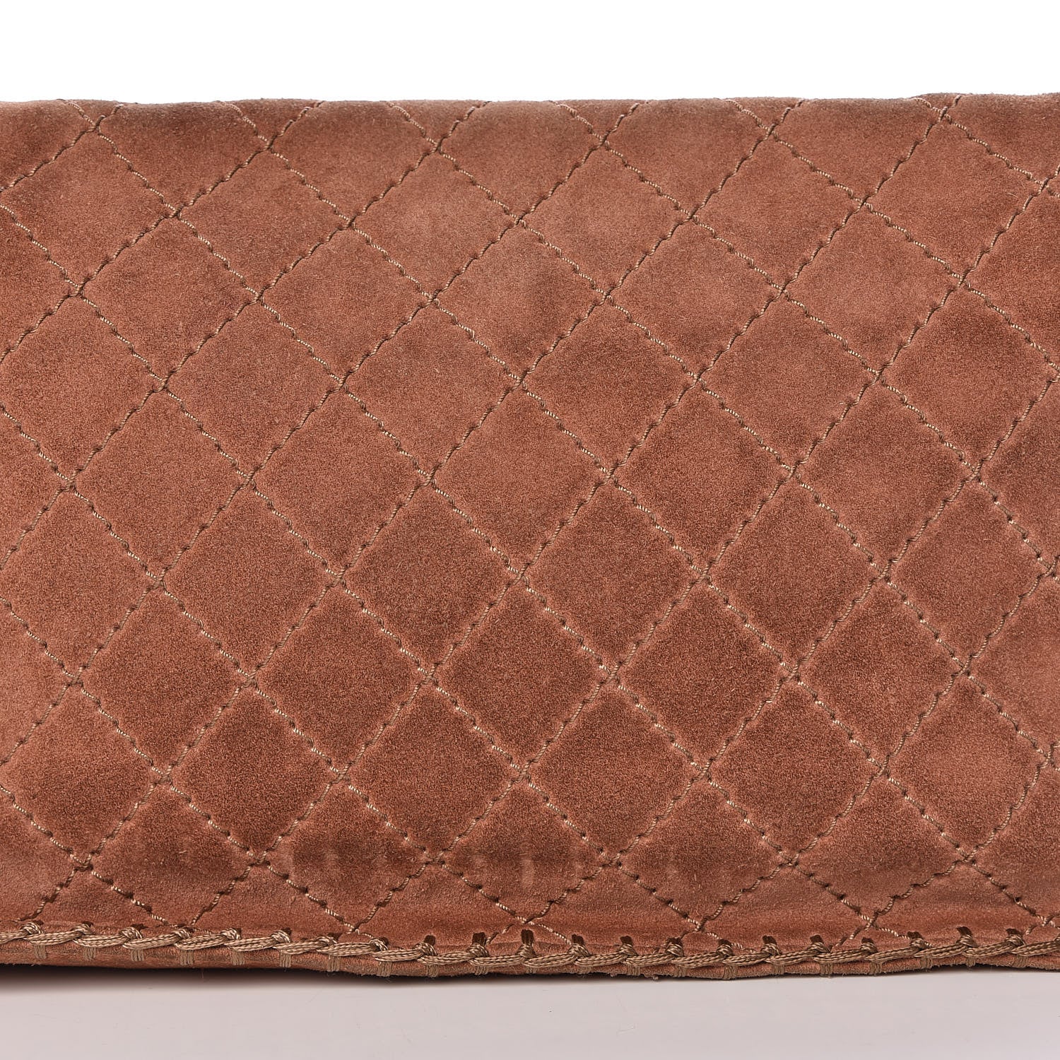 Chanel Suede Calfskin Stitch Flap Light Brown 20 of 25