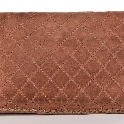 Chanel Suede Calfskin Stitch Flap Light Brown 20 of 25