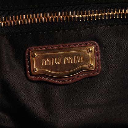 Miu Miu Leather Matelasse Coffer Noce 7 of 7