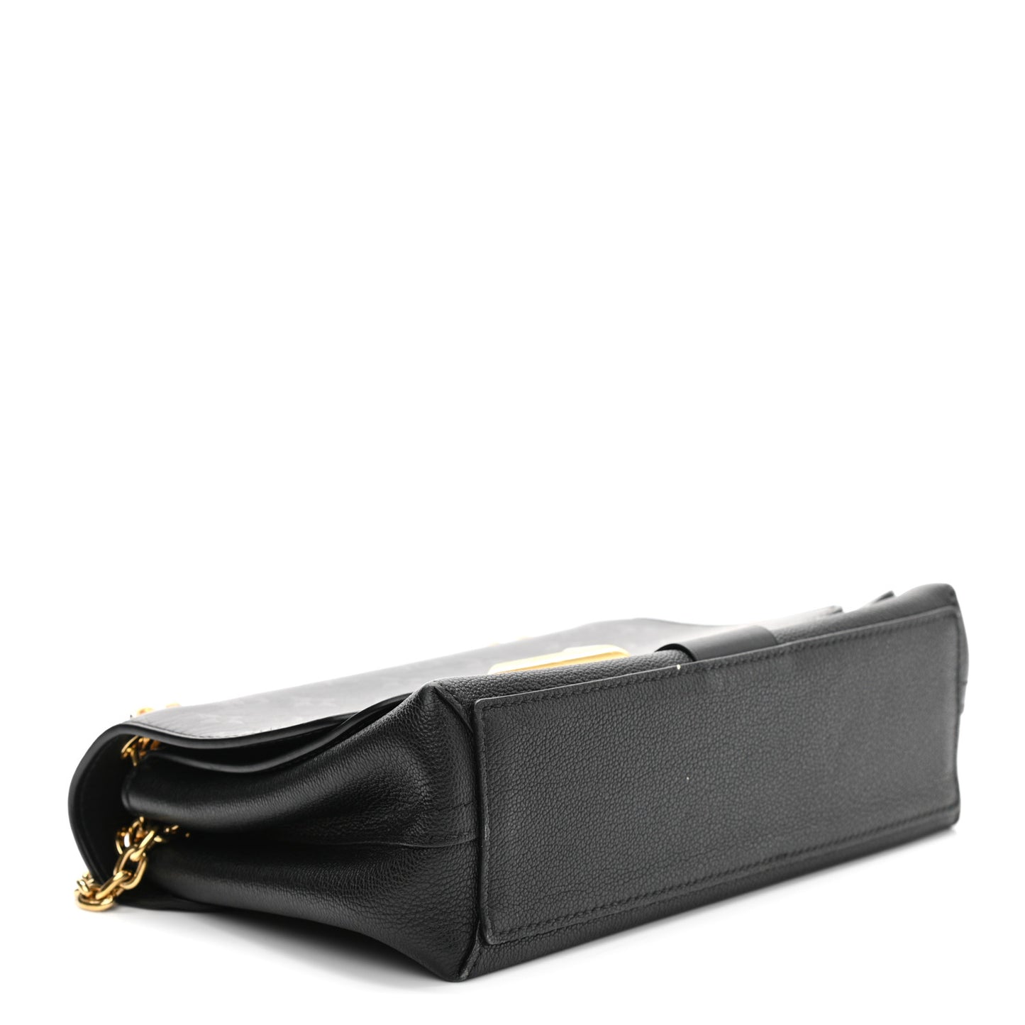 Monogram Cuir Plume Ecume Very Chain Bag Black