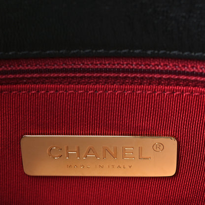 Chanel Shiny Goatskin Quilted Medium Chanel 19 Flap Black 6 of 9