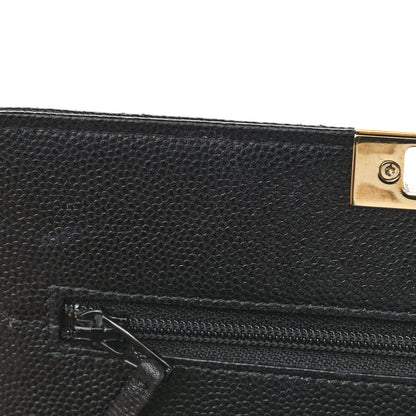 Chanel Caviar Quilted Golden Class Wallet On Chain WOC Black 12 of 15