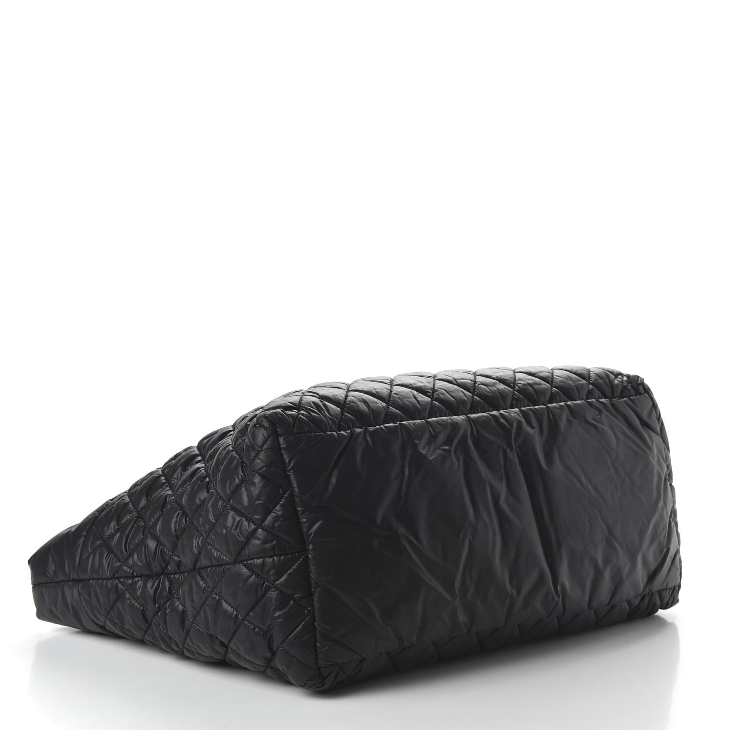 Chanel Nylon Quilted Large Coco Cocoon Tote Black 4 of 12