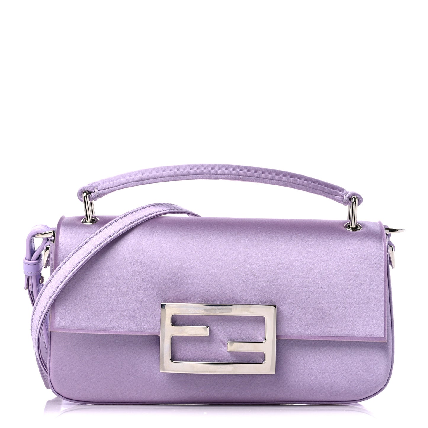 Silk Satin Phone Baguette Lilla