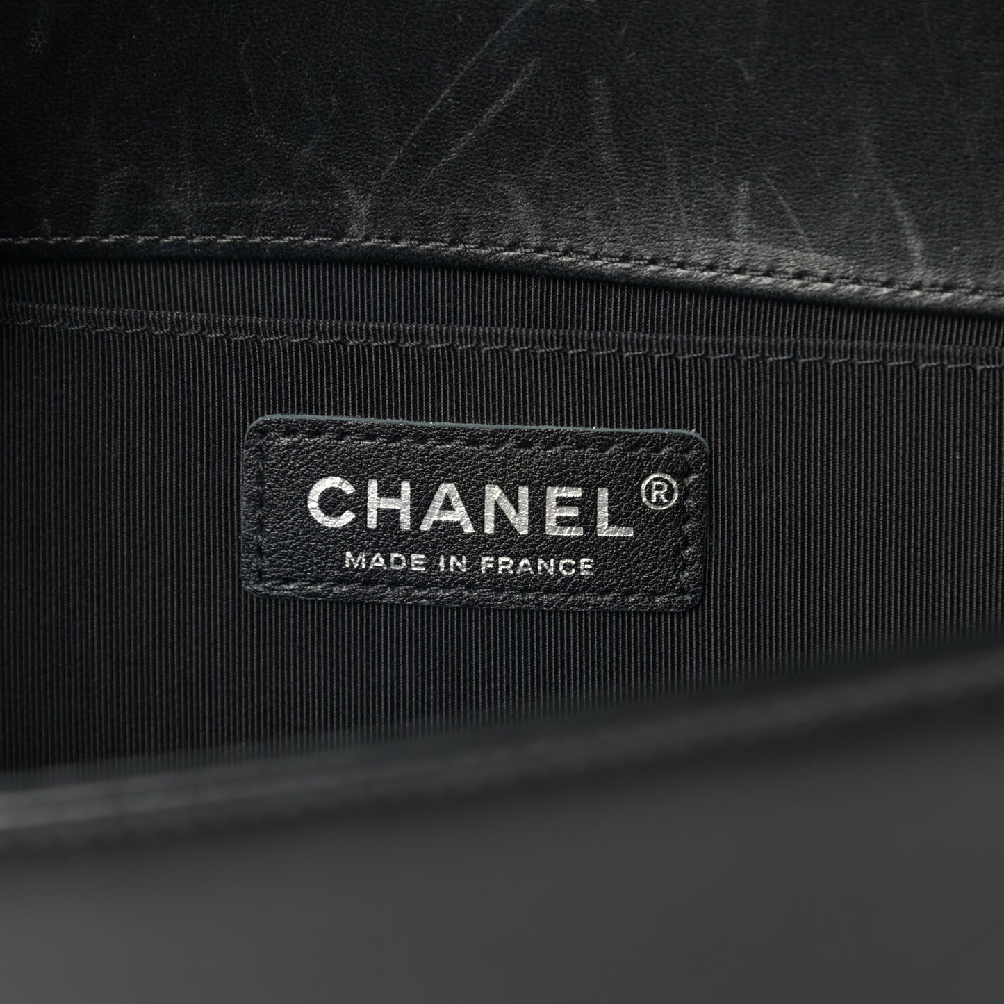 Lambskin Quilted Medium Boy Flap Black