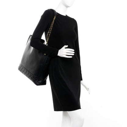 Chanel Lambskin Quilted Large Shoulder Bag Black 2 of 13