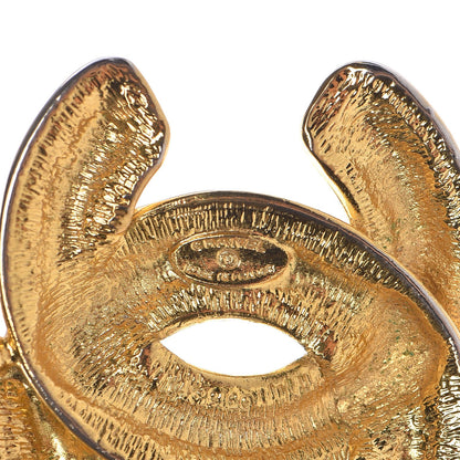 Chanel Quilted Large CC Long Necklace Gold 5 of 7