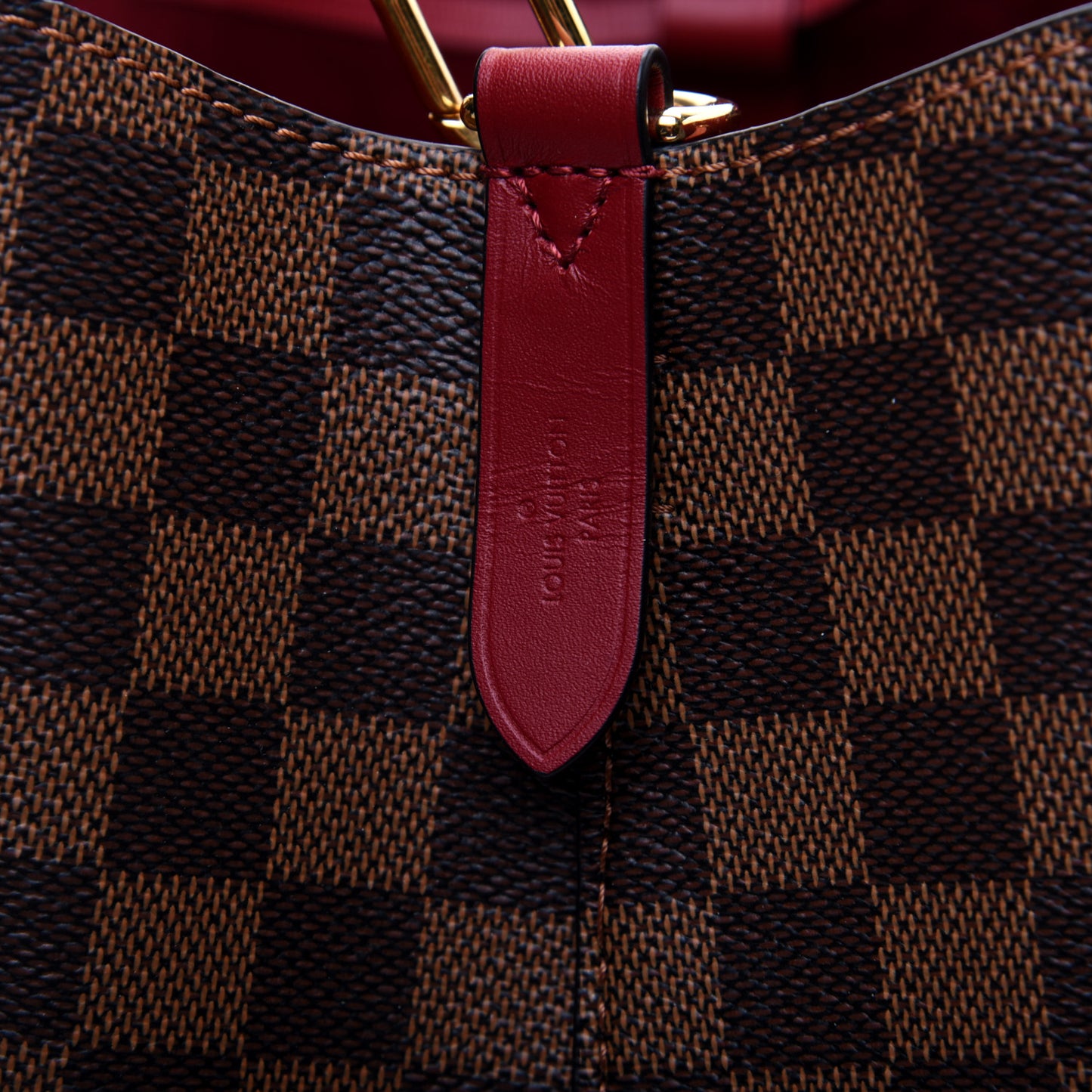 Damier Ebene Neonoe MM Cherry Berry