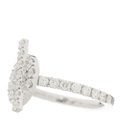 Hermes 18K White Gold Diamond Finesse Ring 53 6.25 3 of 8