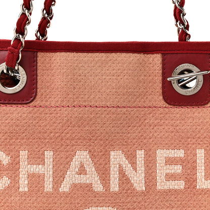 Chanel Canvas Mini Deauville Tote Red 8 of 14