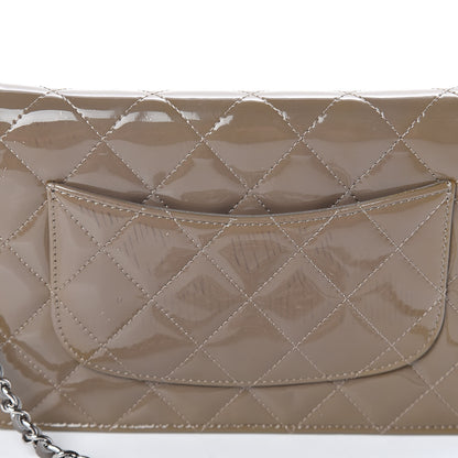 Chanel Patent Quilted Wallet On Chain WOC Grey 14 of 16