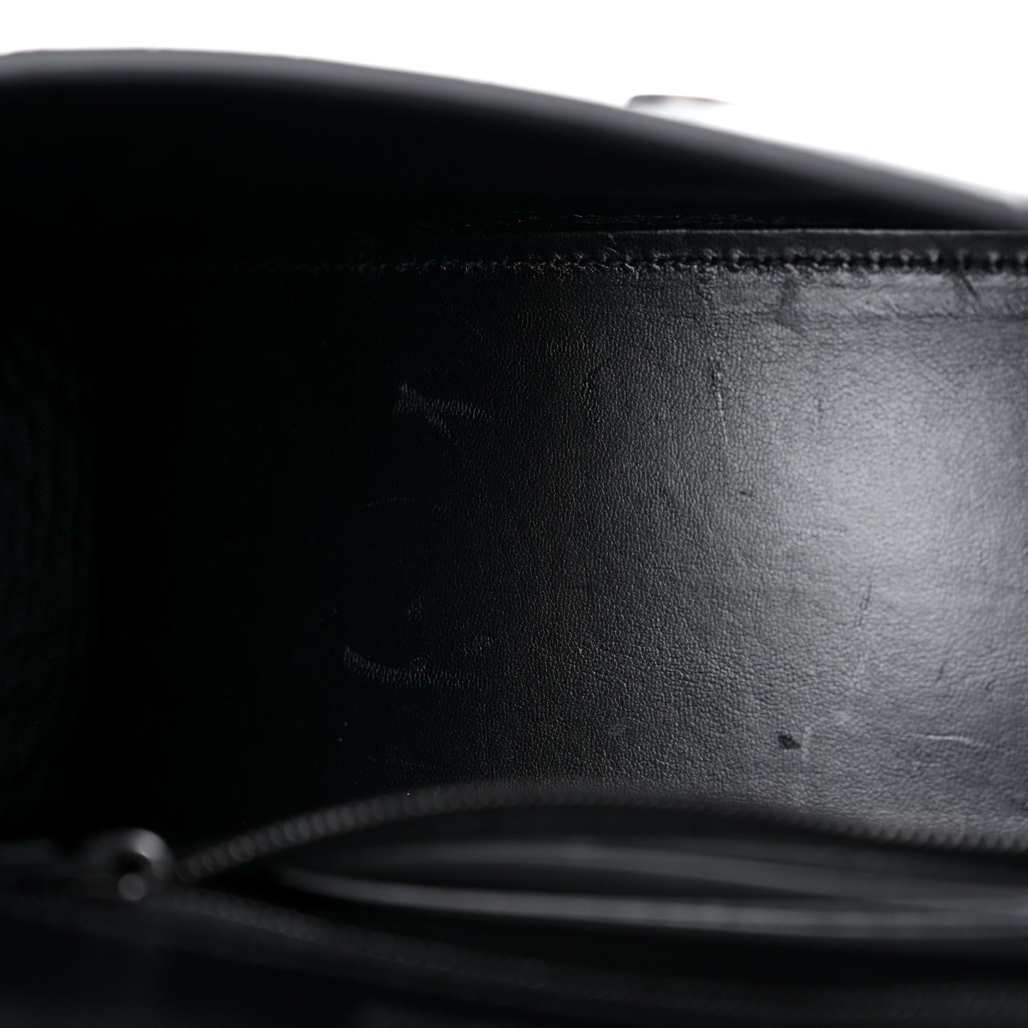 Shiny Calfskin Monochrome Crocodile Embossed Small Hourglass Top Handle Bag Black