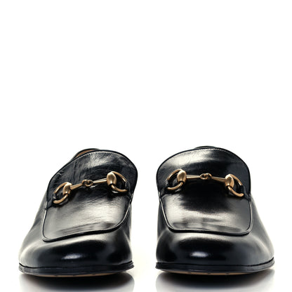 Gucci Goatskin Mens Horsebit Loafers 8.5 Black 3 of 9