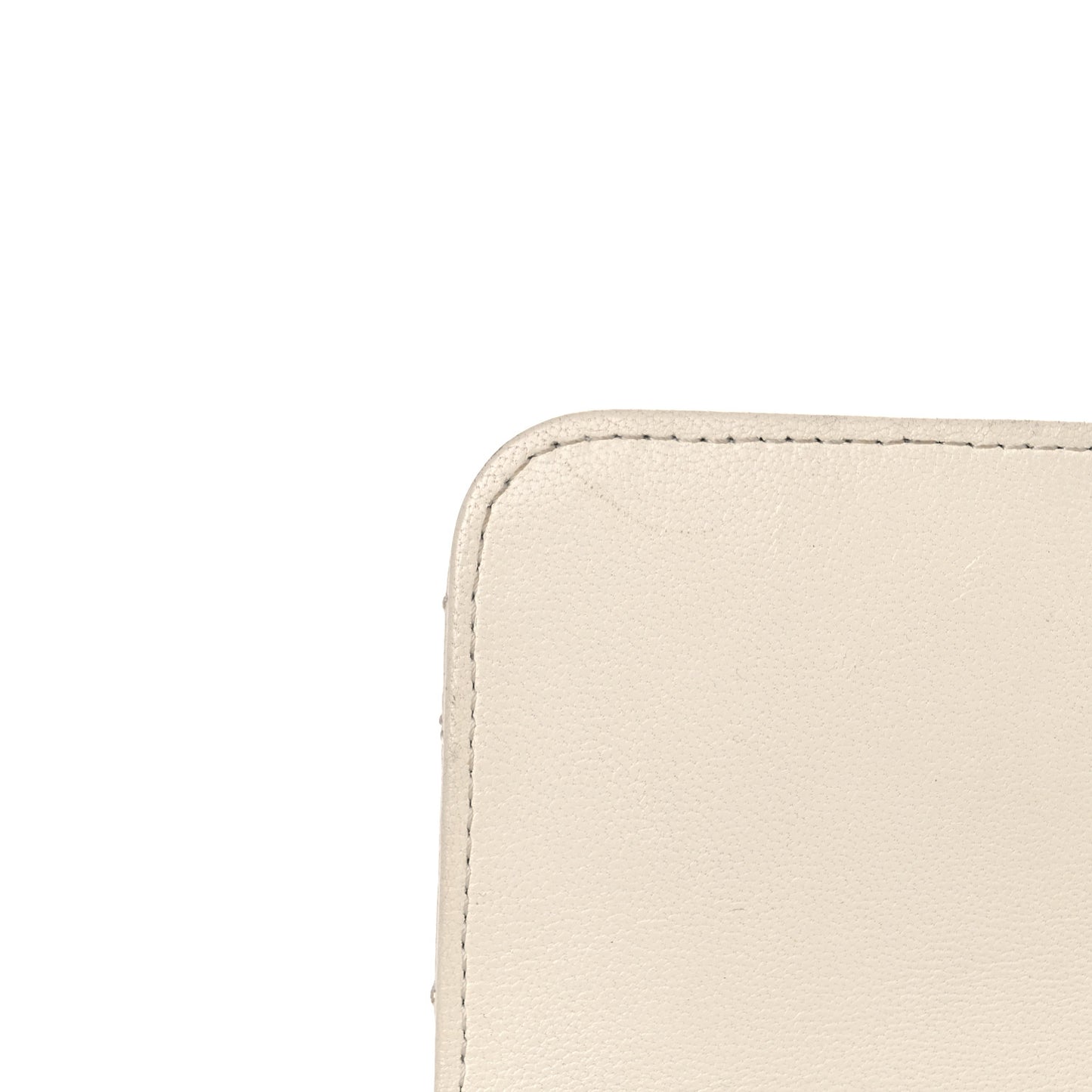 Sheepskin Quilted Mini Beauty Lock Flap White