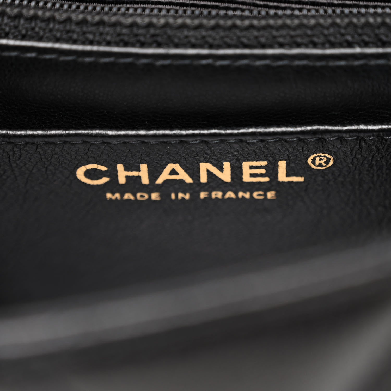 Chanel Lambskin Quilted Perforated Edge Flap Black Beige 6 of 11