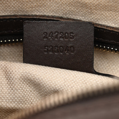 Gucci Monogram Vintage Web Medium Boston Dark Brown 7 of 14