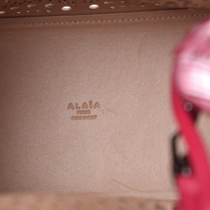 Alaia Calfskin Vienne Wave Mina 25 Bag Framboise 7 of 10