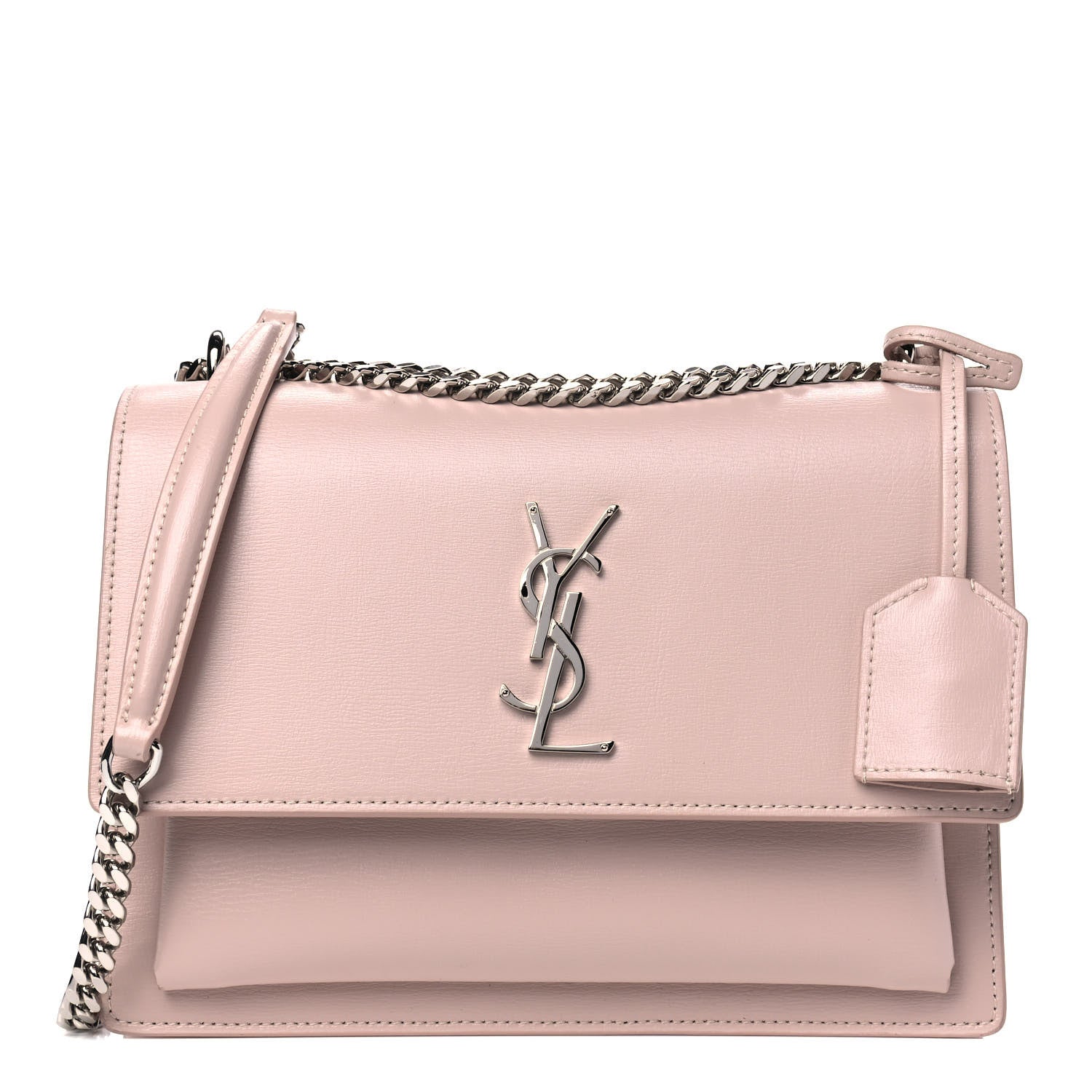 Saint Laurent Calfskin Medium Monogram Sunset Marble Pink 1 of 9