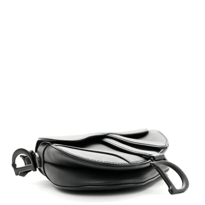 Christian Dior Ultra Matte Calfskin Mini Saddle Bag Black 4 of 9