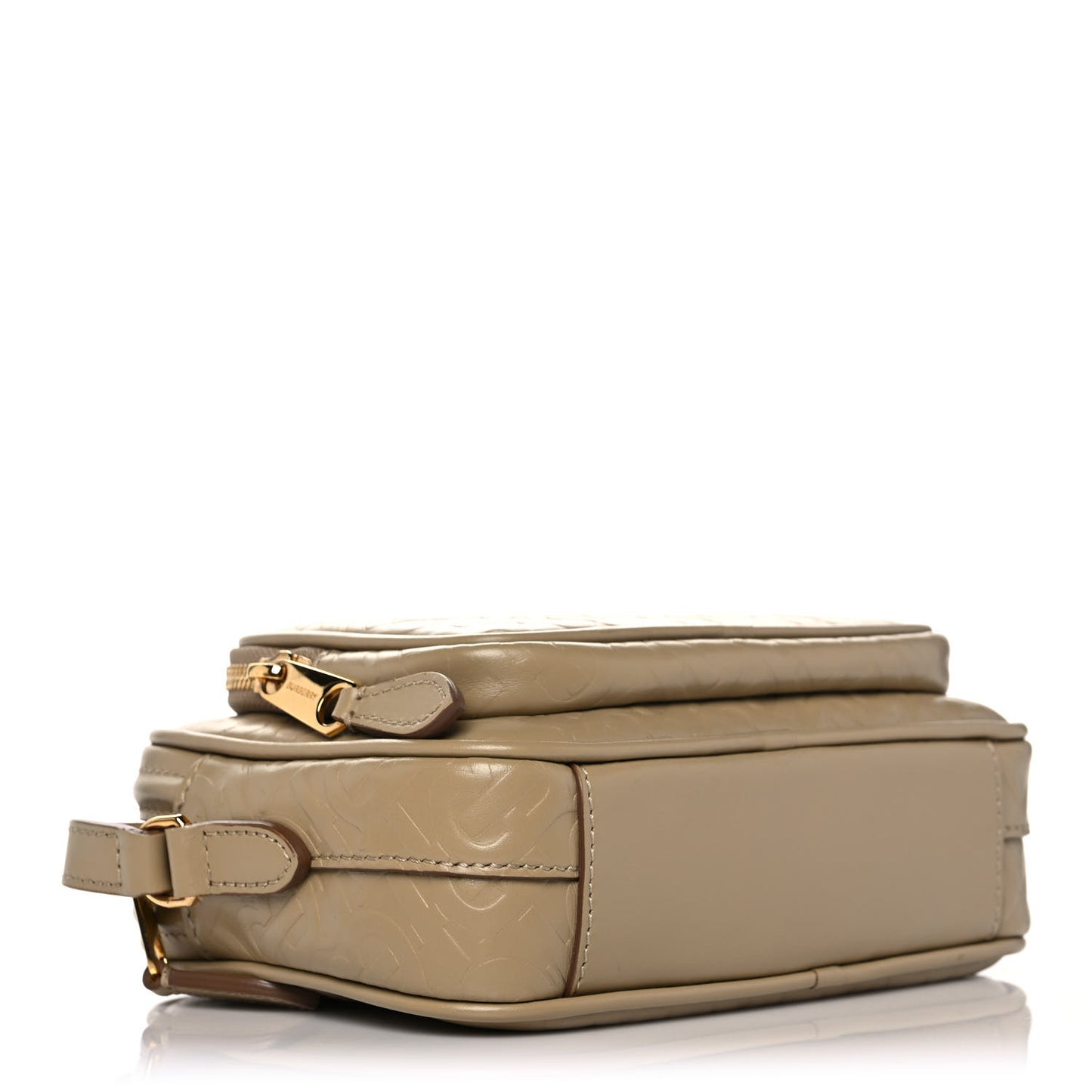 Calfskin Embossed Monogram Camera Chain Bag Honey
