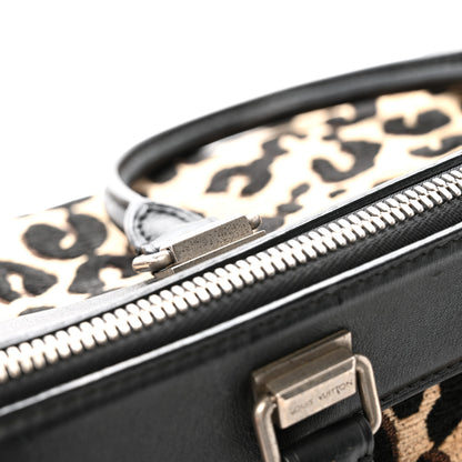 Louis Vuitton Jacquard Velvet Leopard Print Stephen Sprouse Speedy 13 of 15