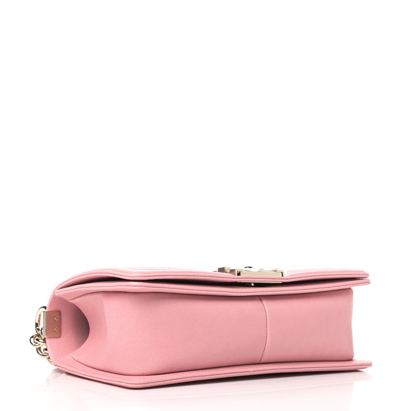 Caviar Quilted Medium Boy Flap Pink