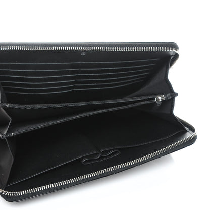 Chanel Patent Calfskin Quilted Zipped Clutch Black 5 of 8
