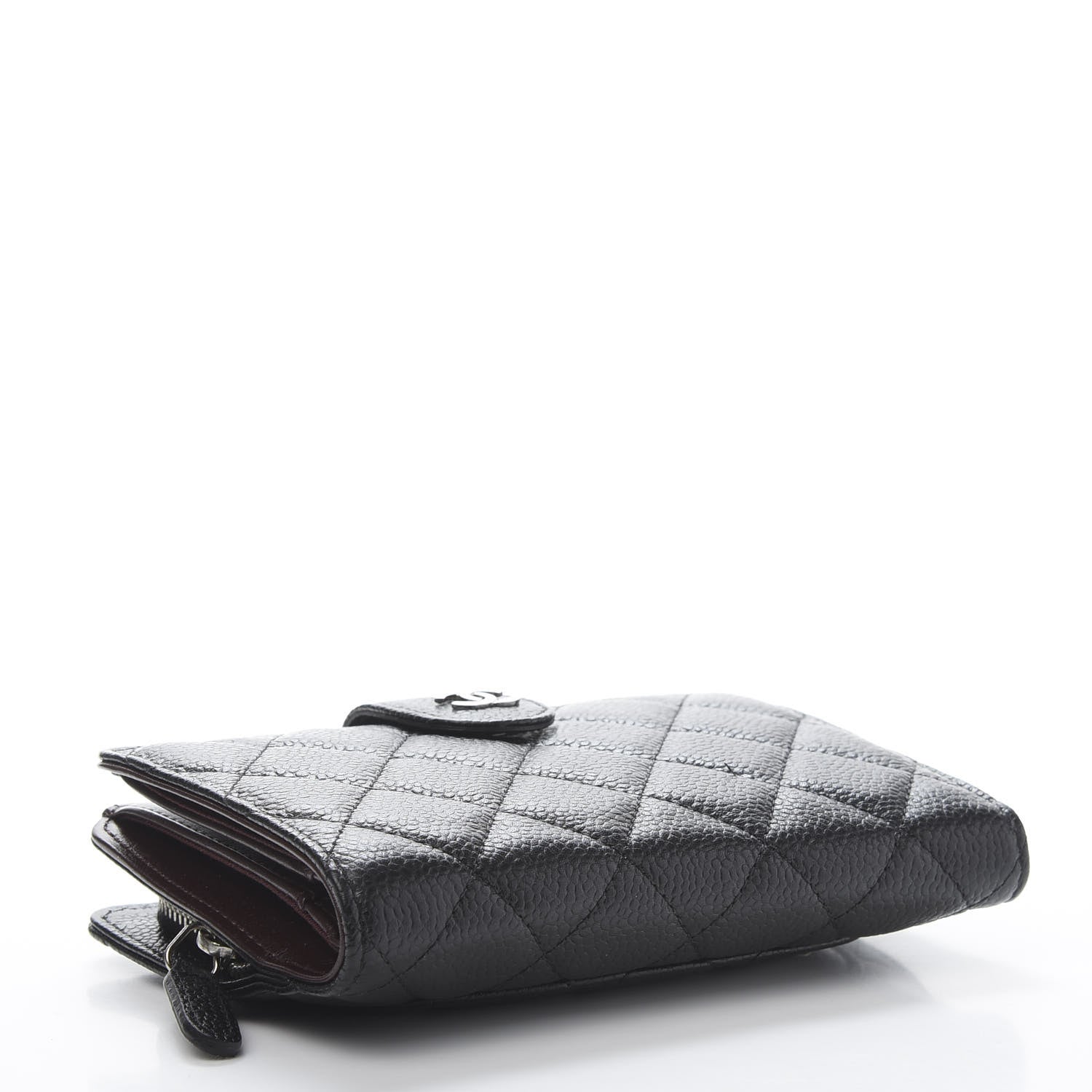 Chanel Caviar Quilted Zipped Pocket Wallet Black 4 of 12