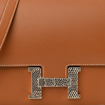 Hermes Grained Monsieur Lizard Constance 24 Gold Ombre 8 of 11