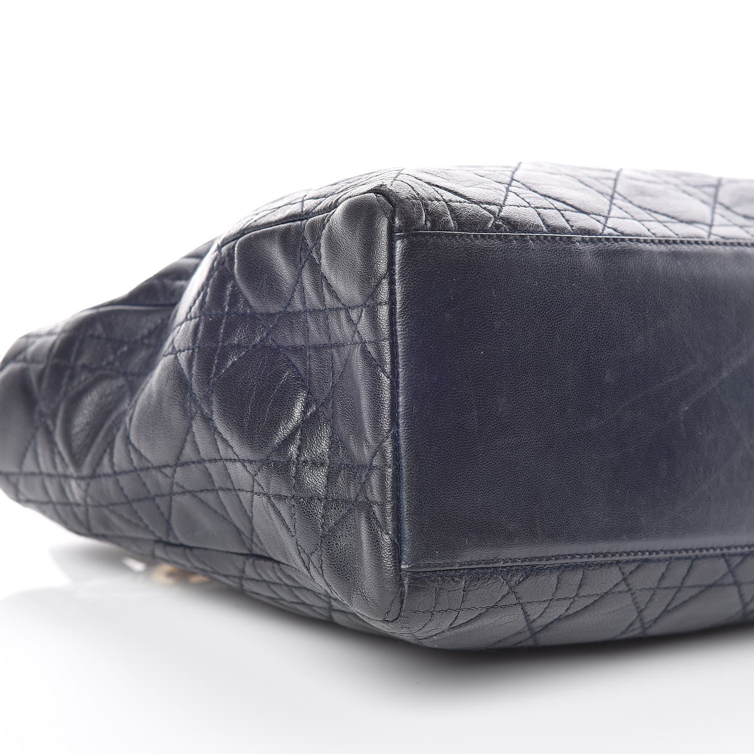 Christian Dior Lambskin Cannage Medium Lady Dior Navy Blue 5 of 13